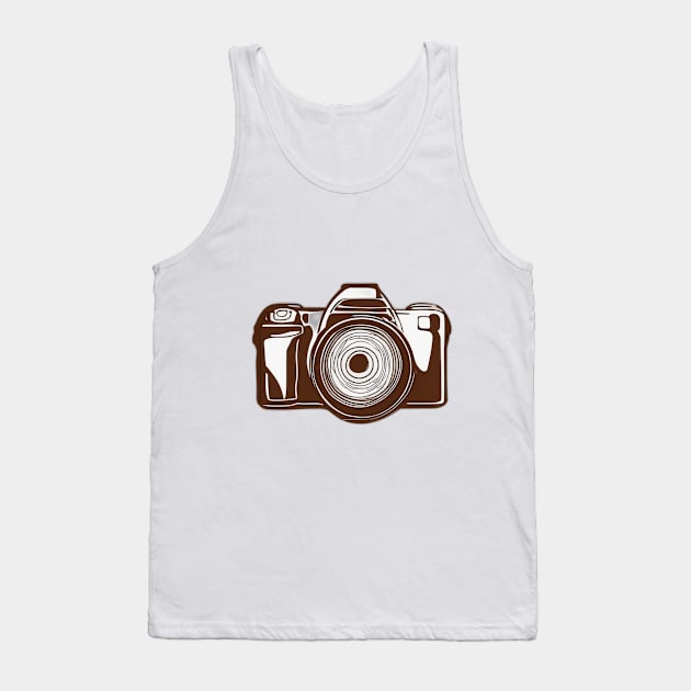 Vintage Camera Silhouette Design No. 860 Tank Top by cornelliusy